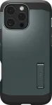 Spigen Kaitse&uuml;mbris Tough Armor AI (MagFit), Apple iPhone 16 Pro, tumeroheline, tugijalaga, MagSafe,