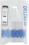 DELTACO Surface Mount for Keystone, 4 Ports, White / VR-224