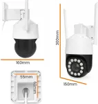 ORLLO IP-kaamera TZ11 PT 4K 8MP Wi-Fi ja 4G Tuya