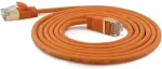 Wantec Patchkabel SSTP CAT7 Ste. CAT6a d=4mm 0,25m orange