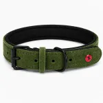 Zolux Komfort Leather, green color &ndash; dog collar &ndash; 30 cm