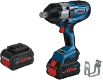 Bosch Cordless impact wrench BITURBO GDS 18V-1050 H Professional, 18V (blue/black, 2x battery ProCORE18V 5.5Ah, 3/4 , in L-BOXX)