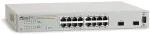 Allied Telesis AT GS950/16 WebSmart Switch - Switch - verwaltet - 16 x 10/100/1000 + 2 x SFP - Desktop