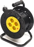 Noname Extension Cord with Reel 15m, 4 sockets, 3x1.5mm2