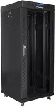LANBERG | Rack cabinet 19" free-standing 27U/600x600 (flat pack) with glass door lCD V2 | FF01-6627-12BL | Black