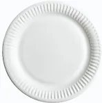 No brand Taldrik, paber, valge, D - 18 cm, 50tk/ pakis