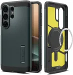 SPIGEN Kaitse&uuml;mbris Tough Armor (MagFit), Samsung Galaxy S26 Ultra, tumeroheline, tugijalaga, Qi2/MagSafe toega,