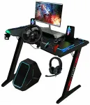 No name Raptor Gaming-Tisch GT100 120x60cm RGB schwarz
