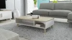 Cama MEBLE Cama LOTTA 110 coffe table valge/sonoma oak