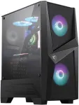 Korpus Msi MAG FORGE 100M Mid Tower Gaming Computer Case 'Black, 2x 120mm ARGB PWM Fan, 1x 120mm Fan, 1-6 ARGB Hub, Mystic Light Sync, Tempered Glass Panel, ATX, mATX, mini-ITX'