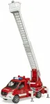 BRUDER MB Sprinter fire brigade with light & sound module, model vehicle (red/white, turntable ladder, pump)