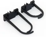 Triton Plastic hook large hole 60x30 black