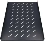 Extralink 1U 750mm Black | Shelf | 19", 752 x 472mm, spot mounted, for cabinets with a depth of 1000mm