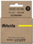Tooner ACTIS KB-123Y Ink (replacement for Brother LC123Y/LC121Y; Standard; 10 ml; yellow)