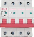 Noname Miniature Circuit Breaker, 4P, 25A, Class C, 6kA