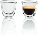 DeLonghi Espresso Thermoglas Glass 2er