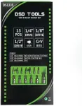 DSDTOOLS T&auml;hekujuliste "TORX" otsikute komplekt, 13 tk. DS1235
