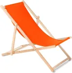 GreenBlue Wooden chair made of quality beech wood with three adjustable backrest positions color Orange GB183