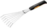 Fiskars 1027044 rake Hand rake Black, Silver Steel
