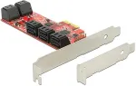 DELOCK PCI Express x2 Karte > 10 x intern SATA 6 Gb/s - Low Profile Formfaktor