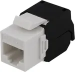 DELTACO UTP Cat6a keystone connector, unshielded, 22-26AWG / MD-109