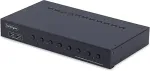 StarTech .com 8-Port HDMI KVM Switch w/1U Rack Mount Kit, 4K 60Hz