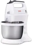 Tefal HT312138 Quickmix | Hand Mixer | 300 W | Number of speeds 5 | Turbo mode | White/Stainless steel