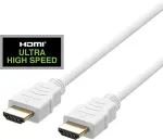 DELTACO ULTRA kiire HDMI-kaabel, 48Gbps, 2m, vit