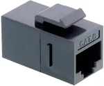 Logilink Keystone Verbinder Cat.6 UTP. 2xRJ45. black