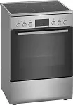 Pliit Bosch HKR39C250 Serie 4 Elektroherd mit Glaskeramik-Kochfeld freistehend edelstahl