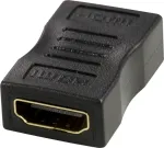 DELTACO HDMI-adapter, 19-pin hona till hona, svart