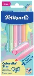 Pelikan B&uuml;ro Pelikan Faserm. Colorella Star C302 PASTELL 6 ST Faltschachtel
