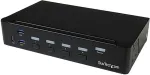 StarTech.com 4 Port DisplayPort KVM Switch - DP KVM Umschalter mit USB 3.0 Hub - 4K 30Hz