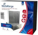 Toorikud MediaRange CD Leerbox 10pcs Single SlimCase retail