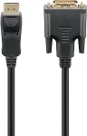 Goobay DisplayPort > DVI-D 1.2 1m Black