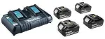 MAKITA POWER SUPPLY KIT 18V (BL1850Bx4+DC18RD) MAKPAC