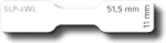 Seiko Instruments SLP-JWL valge LABEL 11X51.5MM 525X2 LAB/ROLL 1 ROLL/BOX