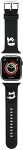 Karl Lagerfeld | Apple Watch Strap KLAWLSLKCNK | Black | Silicone/Stainless Steel