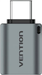 VENTION USB-C Male to USB 3.0 Female OTG Adapter Gray Aluminum Alloy Type