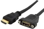 StarTech.com HDMIPNLFM3, HDMI, HDMI, Male, Female, Straight, Straight