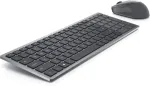 Klaviatuur Dell | Pro Plus KM7120W | Keyboard and Mouse Set | Wireless | Mouse included | Bluetooth | Wireless connection | Lithuanian | Titan Gray
