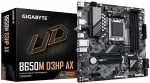 Emaplaat GigaByte B650M D3HP AX Motherboard - AMD Ryzen 9000 Series CPUs, 5+2+2 Phases VRM, up to 8000MHz DDR5 (OC), 2xPCIe 4.0 M.2, WIFI 6E, 2.5GbE LAN, USB 3.2 Gen 1