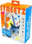 STREETZ Kids Bluetooth plush headphones mic, blue BT20-BLU / 6612134