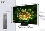 Teler TCL C79K 50C79K TV 127 cm (50") 4K Ultra HD Smart TV Wi-Fi Metallic 2000 cd/m&sup2;