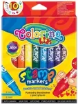Colorino Viltpliiatsid 2 otsaga, templiga, 10 v&auml;rvi