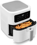 Frit&uuml;&uuml;r MEDION hot air fryer Life MD 11740 E40 XL (white, 2,150 watts, basket 5.2 liters)