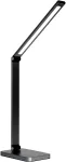 Fellowes Platinet PDL888B LED table lamp 10W dimmable, wireless charging, USB port, black