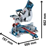 Bosch Powertools Bosch chop and miter saw GCM 305-254 D Professional (blue, 1,500 watts)