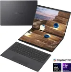 S&uuml;learvuti ASUS Zenbook Duo UX8407AA-SN094X | Moher Gray | 14 " | OLED | Touchscreen | 2.8K | 2880 x 1800 pixels | Anti-Reflective | Intel Core Ultra 9 | 378H | 32 GB | LPDDR5X | Solid-state drive capacity 2000 GB | Intel Arc Graphics | Windows 11 Ho ...