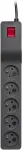 Lestar 1966006356 power extension 3 m 230 AC outlet(s) Indoor Black